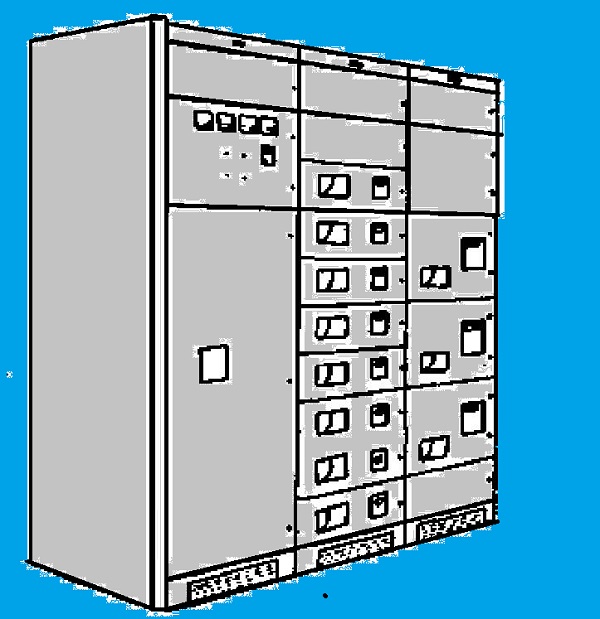 低压抽屉柜柜体结构图